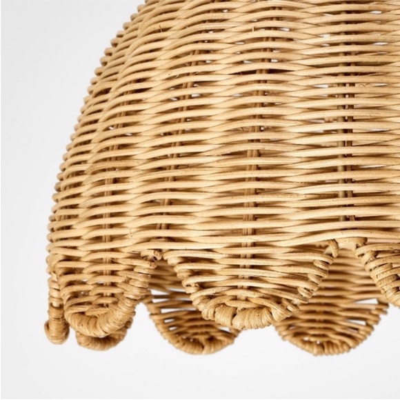 Studio McGee Woven Flush Mount Ceiling Light - MISSING HARDWARE - Picture 3 of 8